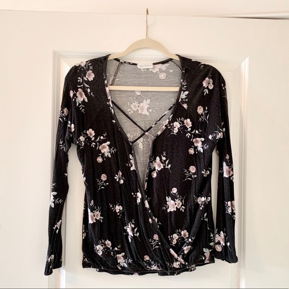 Full Tilt Tops - Full Tilt Tilly’s Long Sleeve Floral Shirt